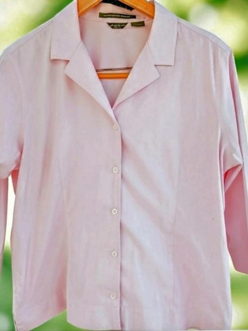 Eddie Bauer Pink Button Front Shirt